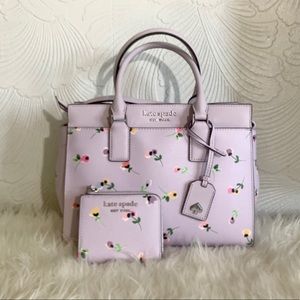 kate spade cameron wildflower ditsy medium satchel